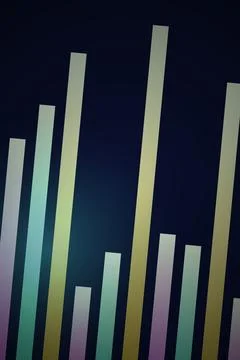 Abstract Data Visualization Gradient Stock Illustration
