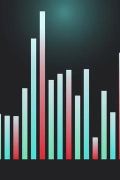 Abstract Data Visualization Graph Фото