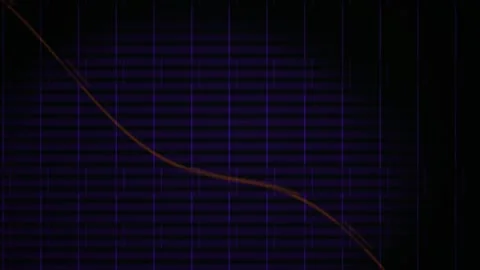 Abstract Data Visualization with Grid and Flowing Lines. 動画素材 334441100