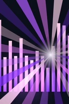 Abstract Data Visualization with Radial Light Stock Photos
