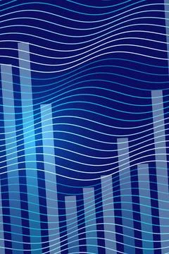 Abstract Data Wave Chart Background Stock Illustration