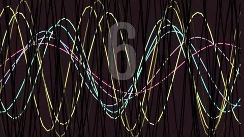 Abstract data waveform animation showing technology, rhythm, and digital an.. Stock Footage 342095264
