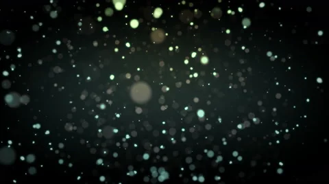 Abstract de-focused green particles Stock Footage 61570449