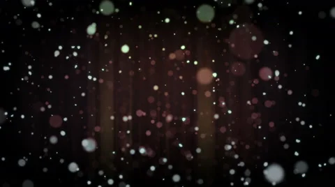 Abstract de-focused green particles Video stock 61570652