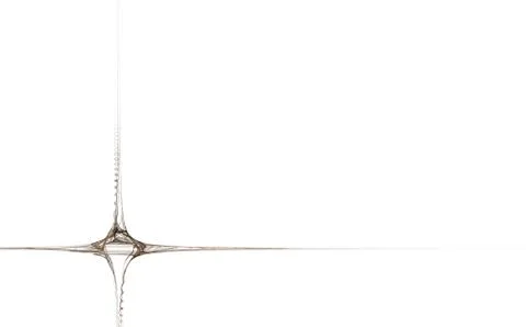 Abstract decor frame on white background Stock Illustration