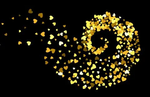 Abstract decoration vortex of hearts Stock Illustration