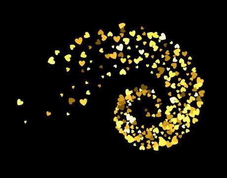 Abstract decoration vortex of hearts Stock Illustration