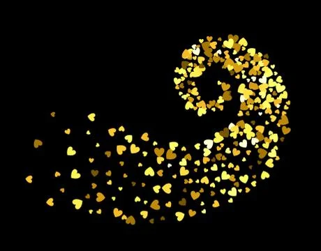 Abstract decoration vortex of hearts Stock Illustration