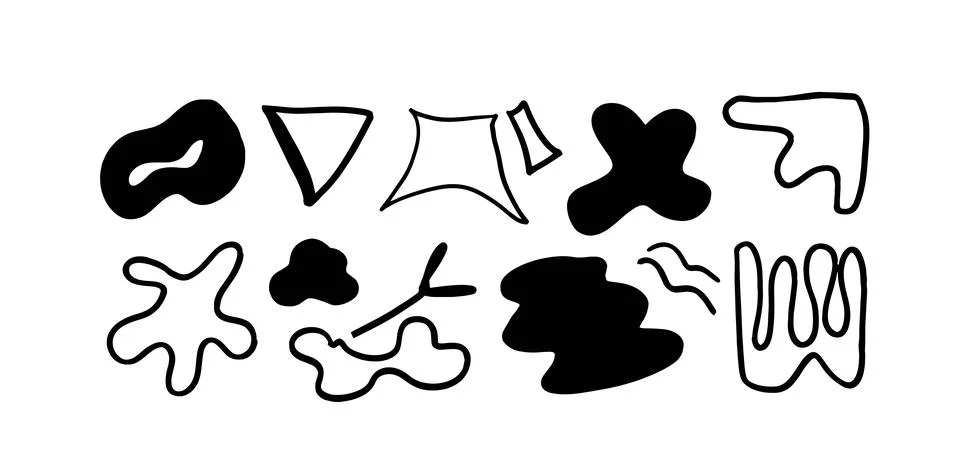 Abstract Decorative Art Set | Vector for Modern and Artistic Designs Stock Illustration