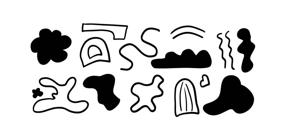 Abstract Decorative Art Set | Vector for Modern and Artistic Designs Stock Illustration