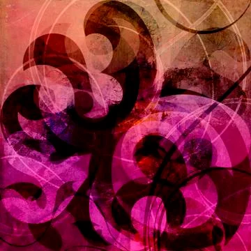 Abstract decorative artwork Stock Illustration