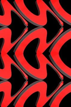 Abstract decorative background on a theme of love. 3D illustration Stock Illustration