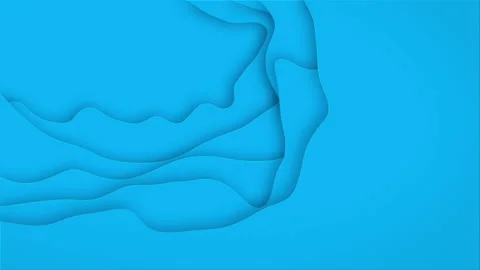 Abstract decorative blue clouds frame in paper cut style looped background 動画素材 164879598