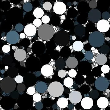 Abstract decorative color Circles of different sizes and colors are randomly Illustrazione stock