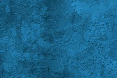 Abstract decorative dark blue plaster wall background Stock Photos
