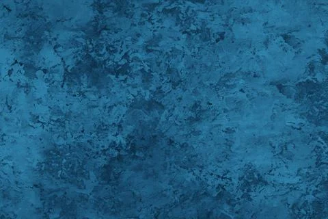 Abstract decorative dark blue plaster wall background Stock Photos