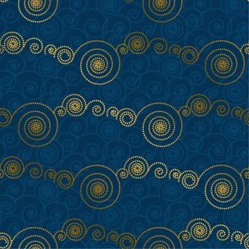 Abstract decorative dot cloud seamless pattern. イラスト素材