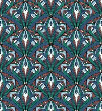 Abstract decorative egyptian pattern. Seamless vector texture. Textile symbol Illustrazione stock