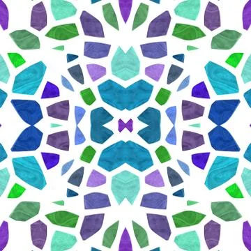 Abstract decorative floral mosaic pattern Stock Illustration