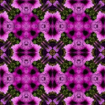 Abstract decorative flower background. Seamless colorful pattern. 스톡 일러스트