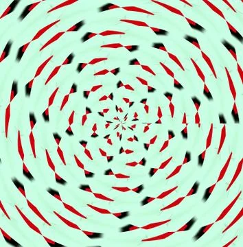 Abstract decorative hypnotic background Stock Illustration