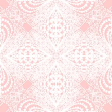 Abstract decorative lace seamless pattern. Illustrazione stock