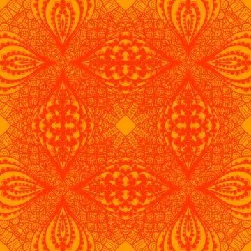 Abstract decorative lace seamless pattern. Stock Illustration