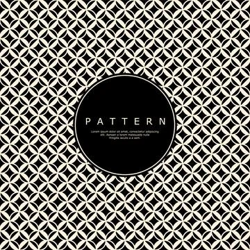 Abstract decorative leaf line pattern design. Geometric floral pattern vector. Stock Illustration