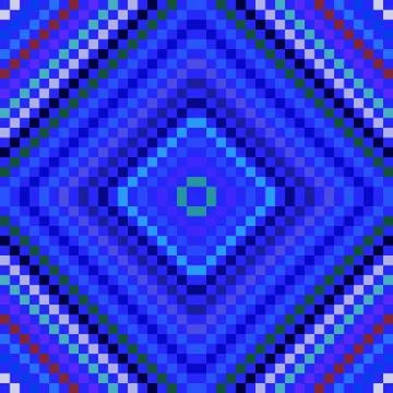 Abstract decorative mosaic pattern composed of small angular tiles (eps) Illustrazione stock