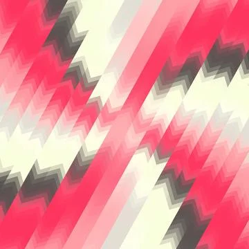 Abstract decorative multicolored zigzag Geometric pattern with gradient Illustrazione stock