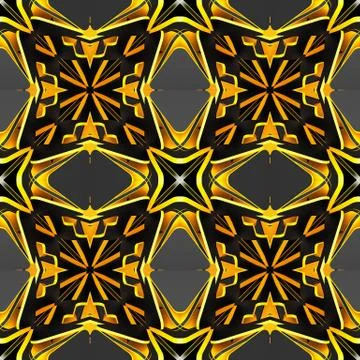 Abstract decorative patterns backgrounds. 3d illustration イラスト素材
