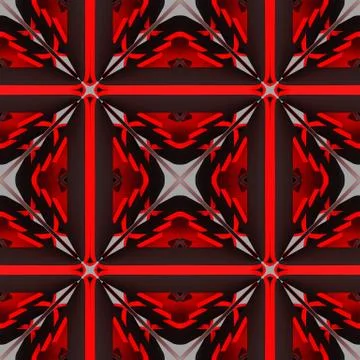 Abstract decorative patterns backgrounds. 3d illustration イラスト素材