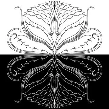 Abstract decorative rosette Stock Illustration