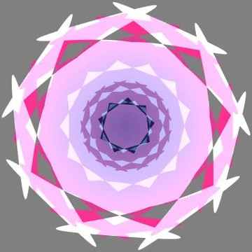 Abstract decorative round irregular shape Stock Illustration