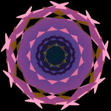 Abstract decorative round irregular shape Stock Illustration