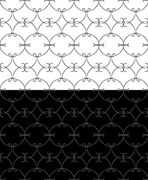 Abstract decorative seamless pattern. Hand drawn doodle elements. Modern Stock Illustration