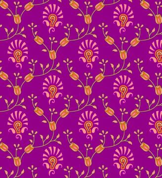 Abstract decorative seamless pattern - perfect for wallpaper Stock Illustration