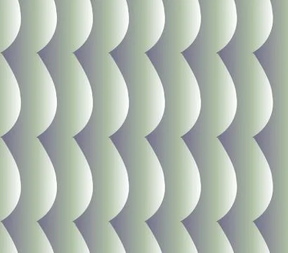 Abstract decorative seamless pattern of waves, green and purple. Vector Illustrazione stock