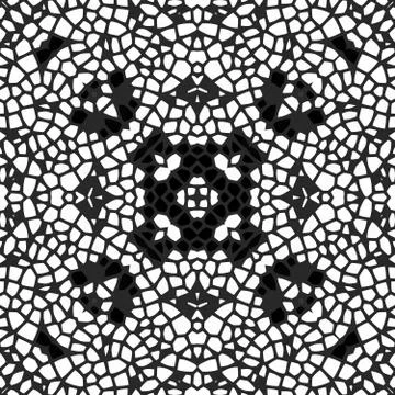 Abstract decorative tileable mosaic background Stock Illustration