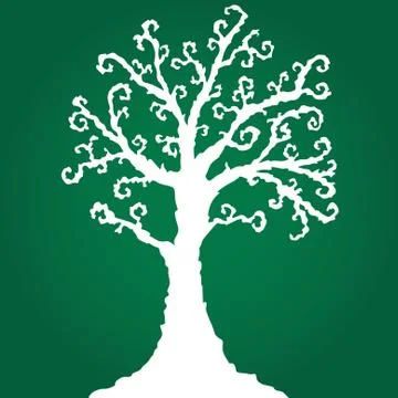 Abstract decorative tree Stock Illustration