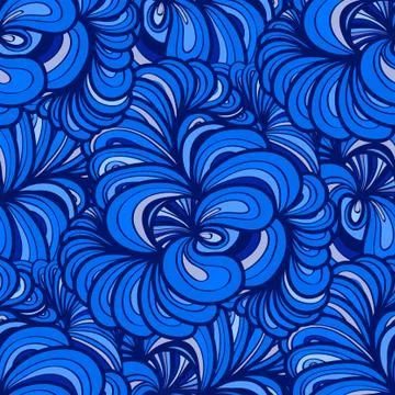 Abstract decorative wavy pattern. Seamless background. 스톡 일러스트