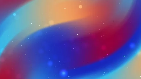 Abstract Deep Blue and Red Motion Background with Particles Vídeo Stock 334780448