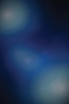 Abstract deep blue blurred background featuring soft glowing light circles .. Stock Illustration