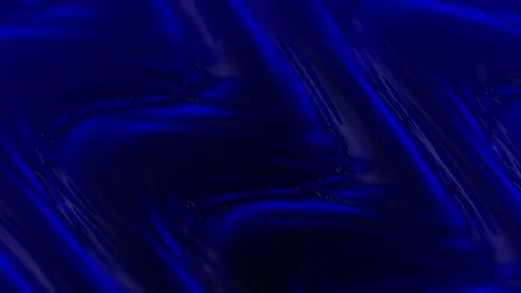 Abstract deep blue flowing fabric with textured ripples, luxurious motion backgr Stock Footage 342788372