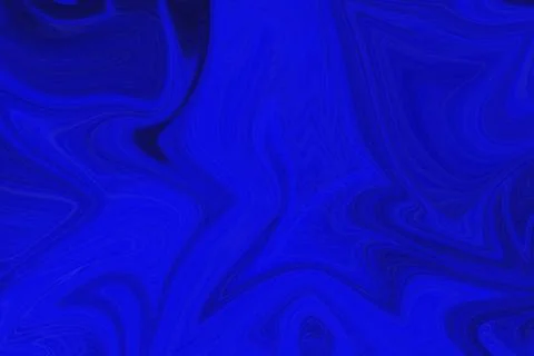 Abstract deep blue liquid marble background featuring fluid swirls and ink Stock Illustration