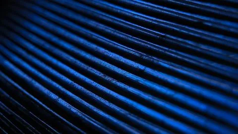 Abstract Deep Blue Metallic Lines Texture Background Stock Photos
