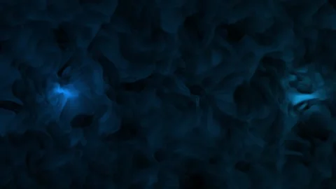 Abstract deep blue misty background with luminous smoke and dreamy glow Video stock 315186010