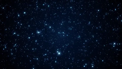 Abstract deep blue night background with moving glowing glittering particle.. Stock Footage 327625547