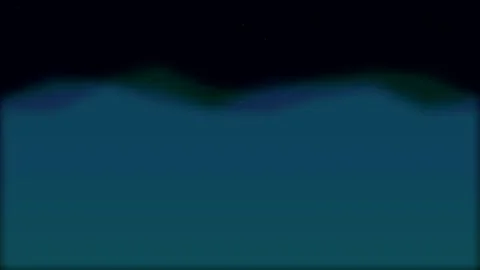 Abstract Deep Blue Ocean Waves under Starry Night Sky Background Stock Footage 340341146