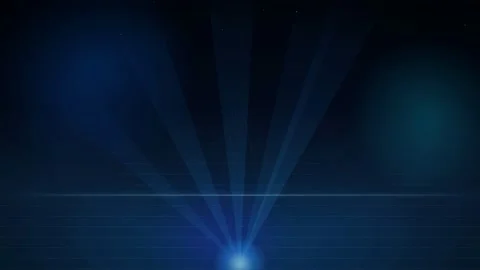 Abstract Deep Blue Space Background with Glowing Light Beams and Cinematic Stock Footage 346204033